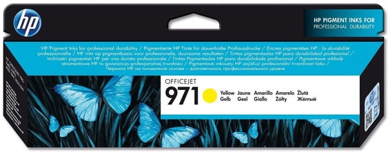HP 971 Jaune - Cartouche d'encre HP d'origine (CN624AE)