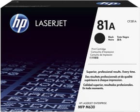 HP 81A Noir (CF281A) - Toner HP LaserJet d'origine