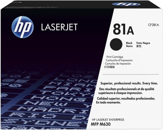 HP 81A Noir (CF281A) - Toner HP LaserJet d'origine