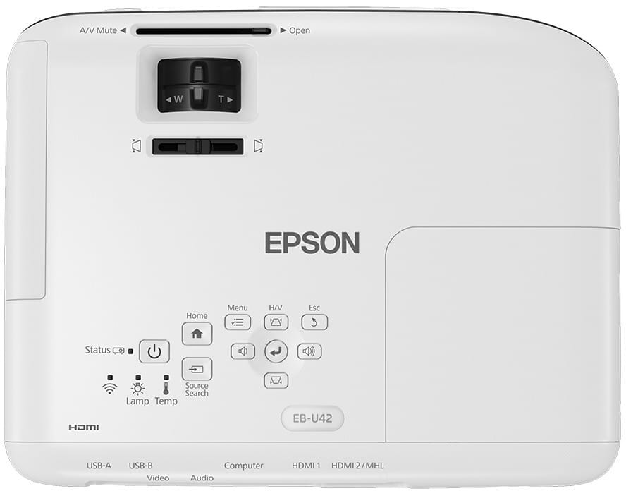 Vidéoprojecteur de bureau EPSON 3LCD EB-U42 3600 lumens (V11H846040)