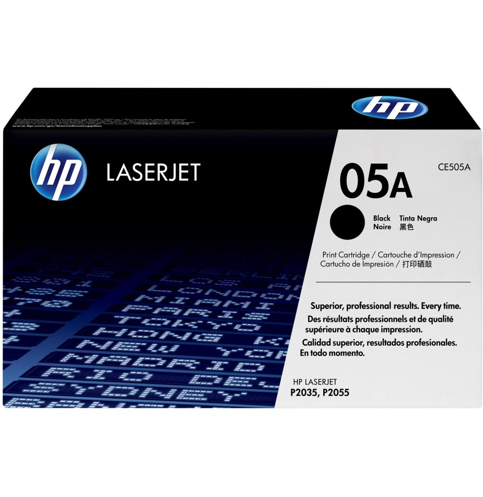 Cartouche d'impression noire HP LaserJet 05A (CE505A)
