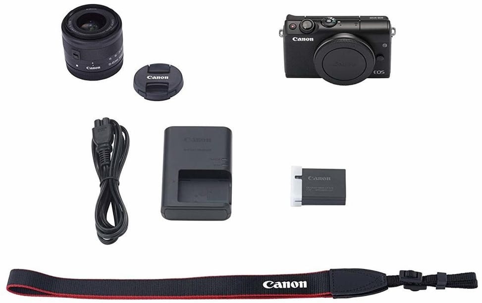 Appareil Photo Compact Canon EOS M100 avec Objectif EF-M 15-45mm (2209C012AA)