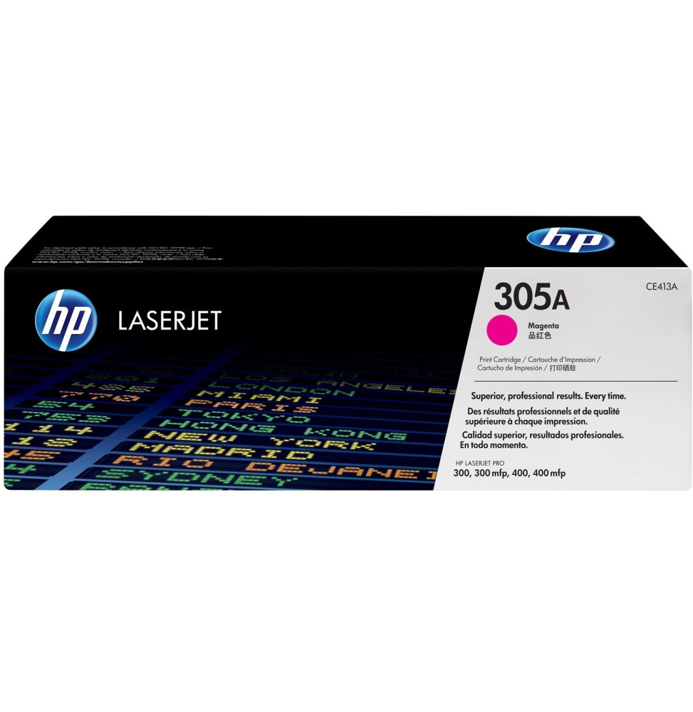 Cartouche d'encre magenta HP LaserJet 305A (CE413A) Cartouche d'encre magenta HP LaserJet 305A (CE413A)