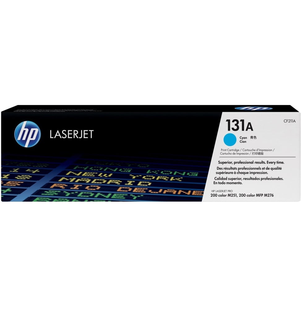 Cartouche de toner cyan LaserJet HP 131A (CF211A) Cartouche de toner cyan LaserJet HP 131A (CF211A)