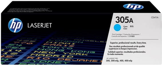 HP 305A Cyan (CE411A) - Toner HP LaserJet d'origine