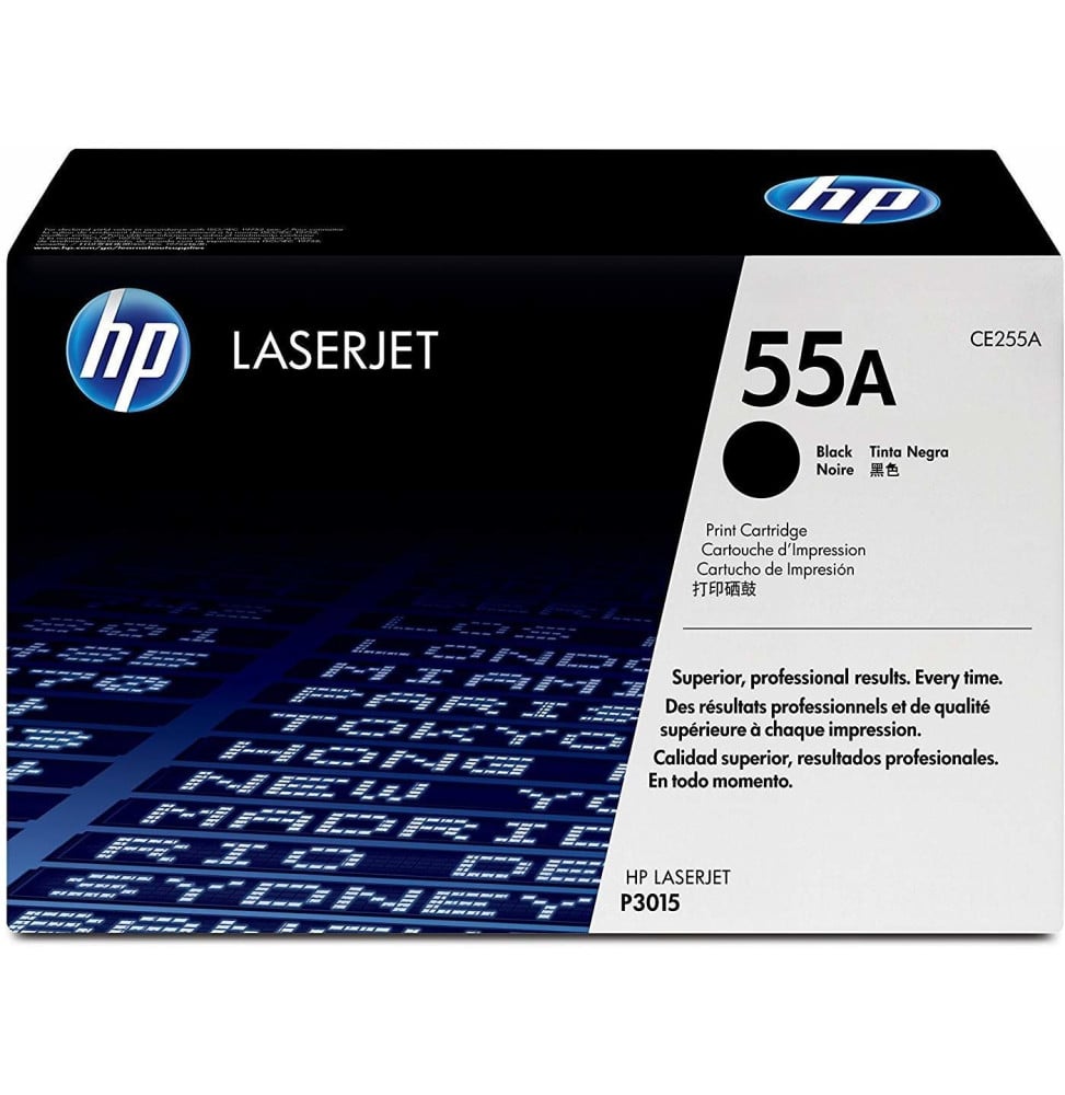 Cartouche d'impression noire HP LaserJet 55A (CE255A) Cartouche d'impression noire HP LaserJet 55A (CE255A)