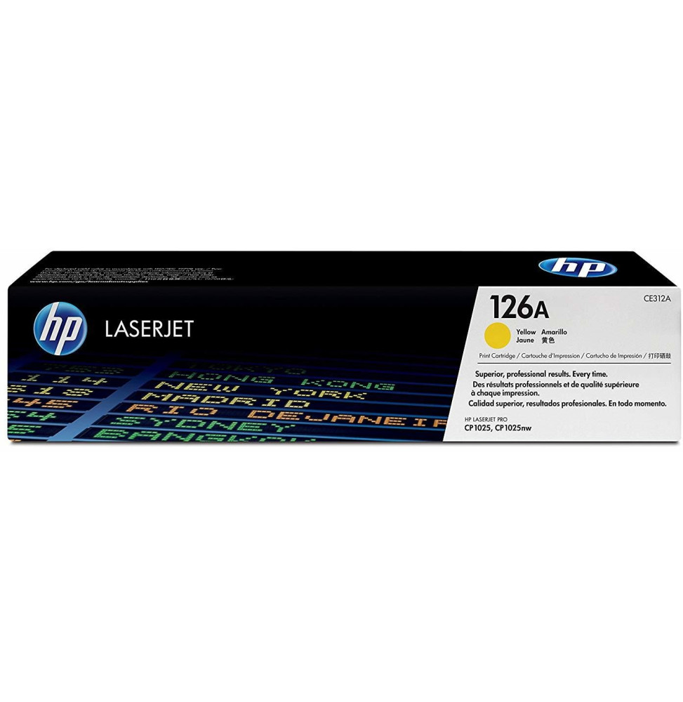 Cartouche d'encre jaune HP LaserJet 126A (CE312A) Cartouche d'encre jaune HP LaserJet 126A (CE312A)