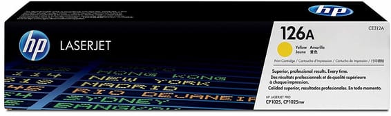 HP 126A Jaune (CE312A) - Toner HP LaserJet d'origine