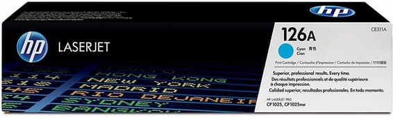 HP 126A Cyan (CE311A) - Toner HP LaserJet d'origine