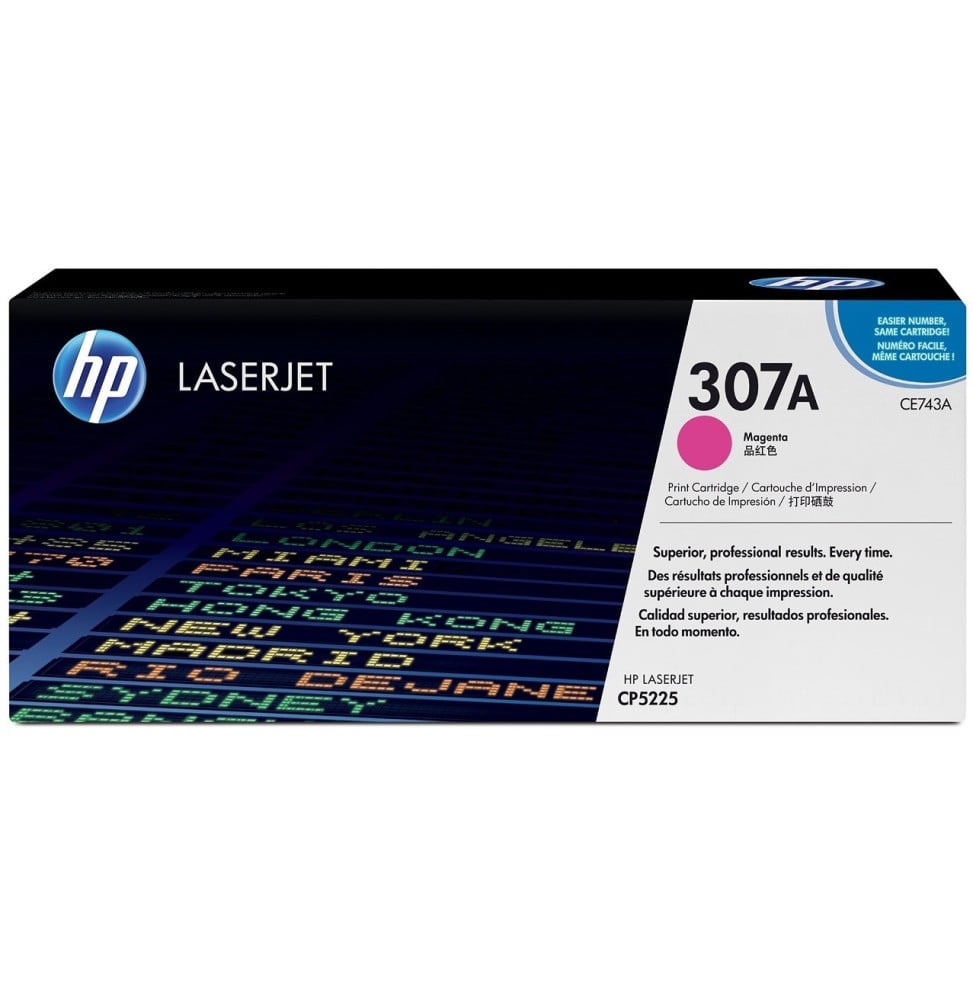 Cartouche de toner magenta HP LaserJet 307A (CE743A) Cartouche de toner magenta HP LaserJet 307A (CE743A)