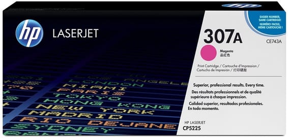 HP 307A Magenta (CE743A) - Toner HP LaserJet d'origine