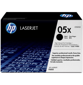 Cartouche d'impression noire HP LaserJet 05X (CE505X)