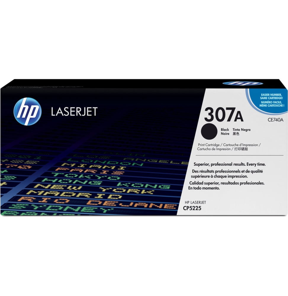 Cartouche de toner noire HP LaserJet 307A (CE740A) Cartouche de toner noire HP LaserJet 307A (CE740A)