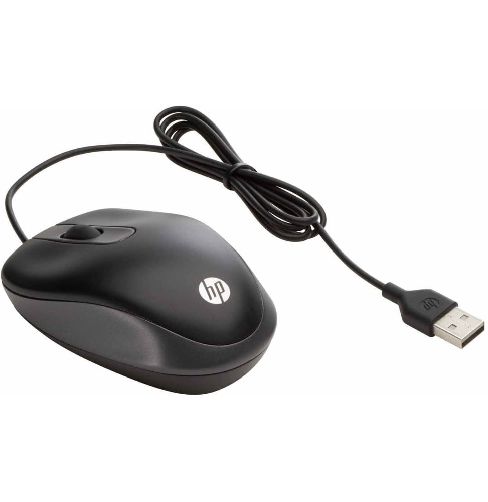 Souris HP filaire de voyage - USB (G1K28AA) Souris HP filaire de voyage - USB (G1K28AA)