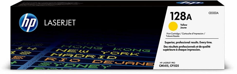 HP 128A Yellow (CE322A) - Original HP LaserJet Toner — image 1