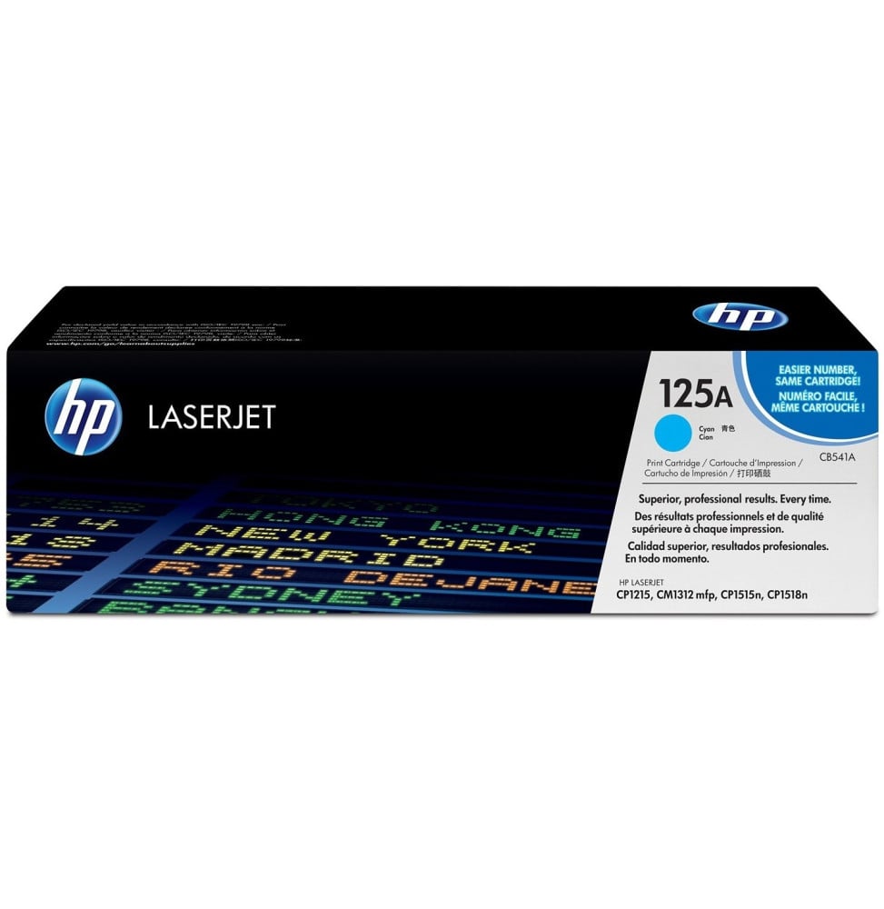 Cartouche d'impression cyan HP LaserJet 125A (CB541A)