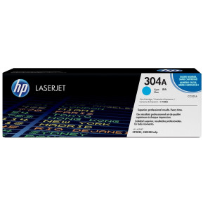 HP 304A (CC531A) Cartouche de toner HP LaserJet cyan d’origine