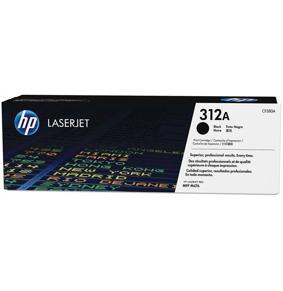 Cartouche de toner noir authentique HP LaserJet 312A (CF380A) Cartouche de toner noir authentique HP LaserJet 312A (CF380A)