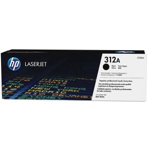 Cartouche de toner noir authentique HP LaserJet 312A (CF380A)