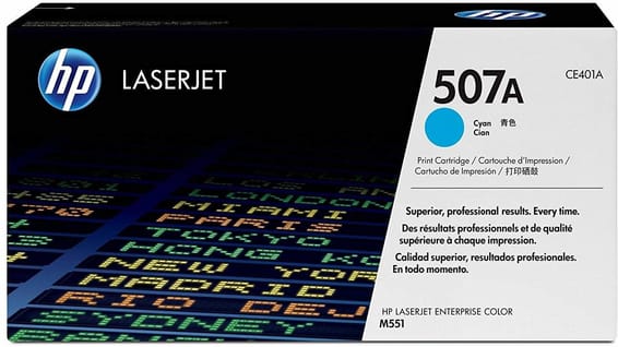 HP 507A Cyan (CE401A) - Toner HP LaserJet d'origine