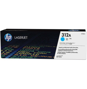 Cartouche de toner cyan authentique HP LaserJet 312A (CF381A)