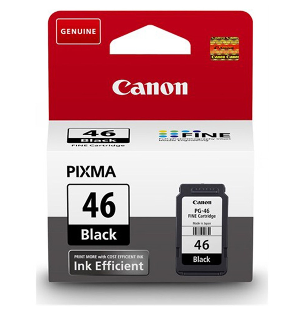Canon PG-46 Noir - Cartouche d'encre Canon d'origine (9059B001AA)