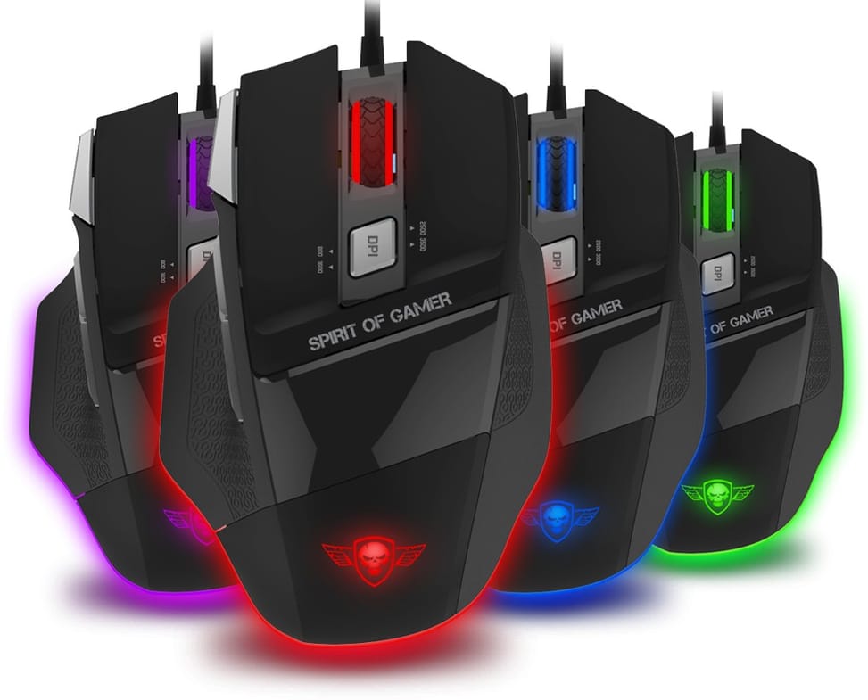 Souris de jeu SpiritOfGamer Pro-M8 - 3500 DPI (S-G928LE)