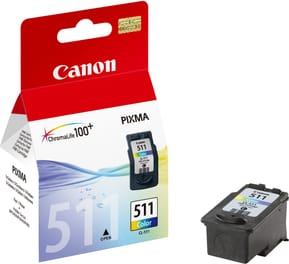 Canon CL-511 Couleurs - Cartouche d'encre Canon d'origine (2972B007AB)