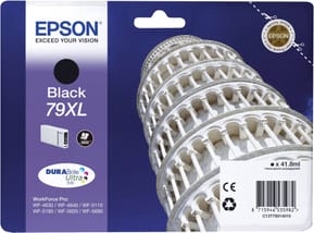 Epson 79XL Noir - Cartouche d'encre Epson "TOUR DE PISE" d'origine (C13T79014010)