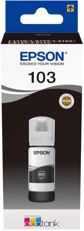 زجاجة حبر Epson EcoTank أصلية Epson 103 أسود (C13T00S14A)
