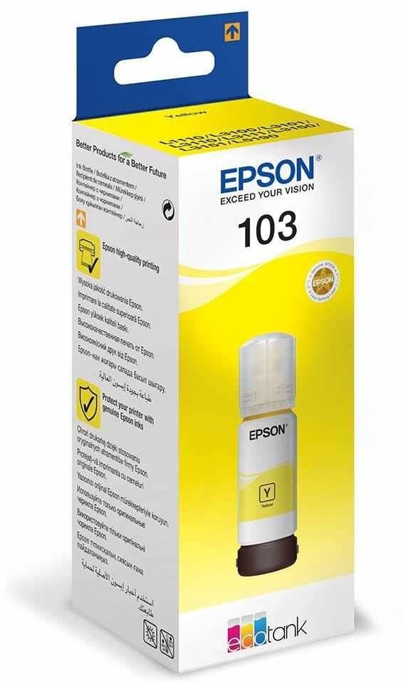 Epson 103 Yellow - Original Epson EcoTank Ink Bottle (C13T00S44A)