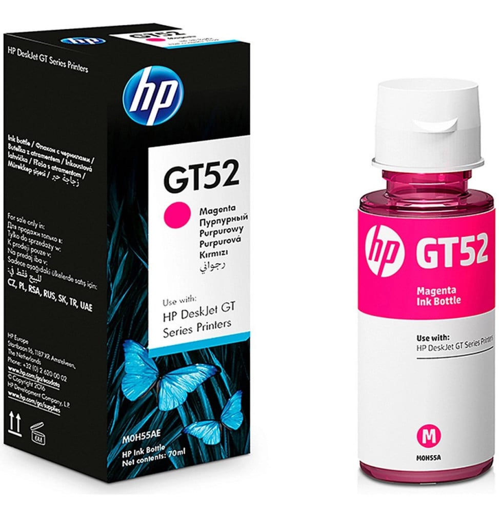 Cartouche d'encre Magenta HP GT52 authentique (M0H55AE) Cartouche d'encre Magenta HP GT52 authentique (M0H55AE)