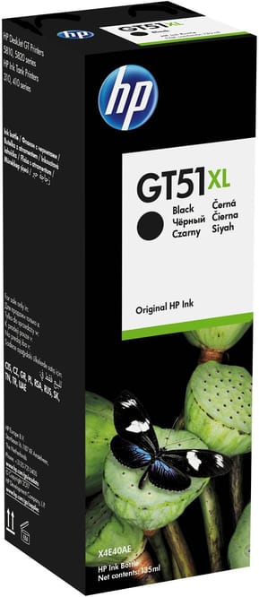 زجاجة حبر HP أصلية عالية السعة HP GT51XL أسود (X4E40AE)