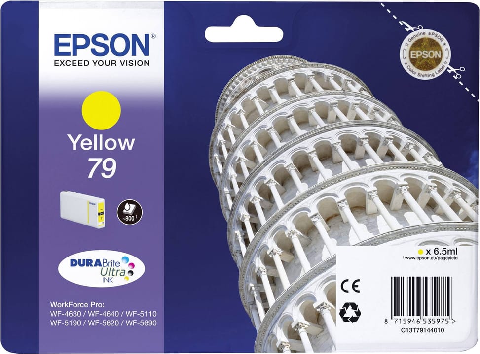 Epson 79 Yellow - Original Epson "TOWER OF PISA" Ink Cartridge (C13T79144010) — image 1
