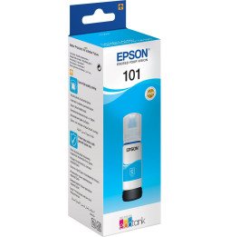 Bouteille d'encre Epson EcoTank 101 - Cyan (C13T03V24A)