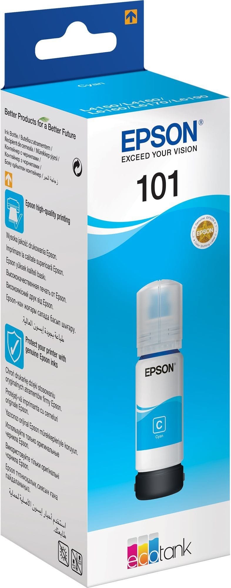Epson 101 Cyan - Original Epson EcoTank Ink Bottle (C13T03V24A) — image 1