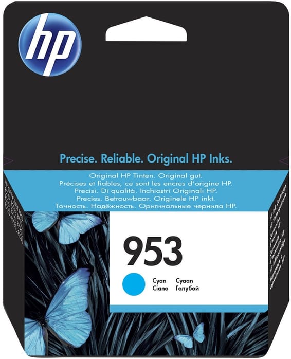 HP 953 Cyan - Cartouche d'encre HP d'origine (F6U12AE)