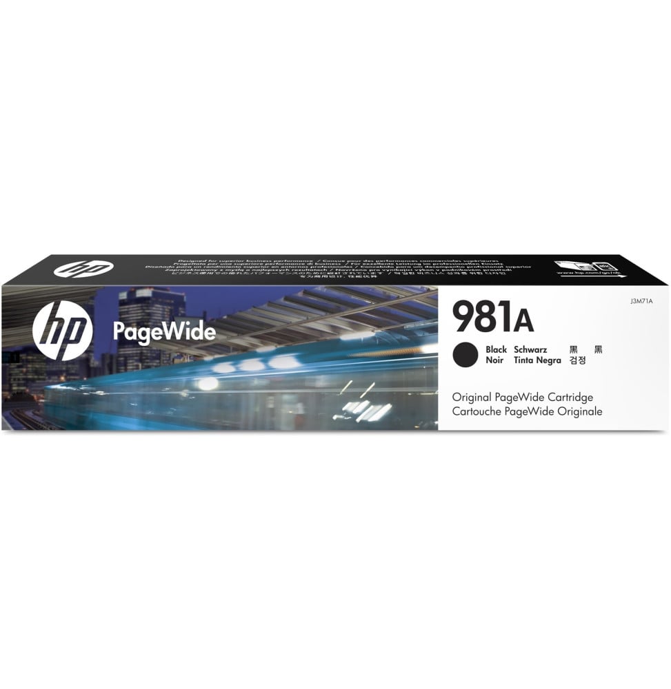 Cartouche HP 981A PageWide Noir authentique (J3M71A)