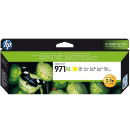 Cartouche authentique d'encre jaune haute capacité HP 971XL (CN628AE)