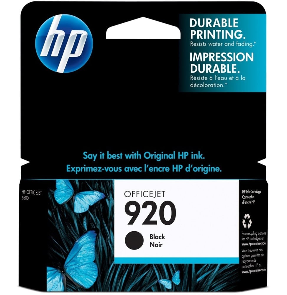 Cartouche d'encre Officejet noire HP 920 (CD971AE)