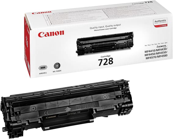 Canon 728 Noir - Toner Canon d'origine (3500B002AA)