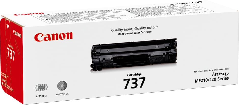 تونر Canon أصلي Canon 737 أسود (9435B002AA) — صورة 1