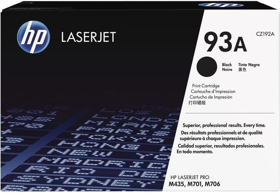 HP 93A Noir (CZ192A) - Toner HP LaserJet d'origine