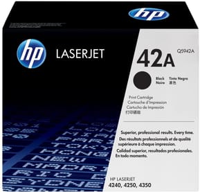 HP 42A Noir (Q5942A) - Toner HP LaserJet d'origine