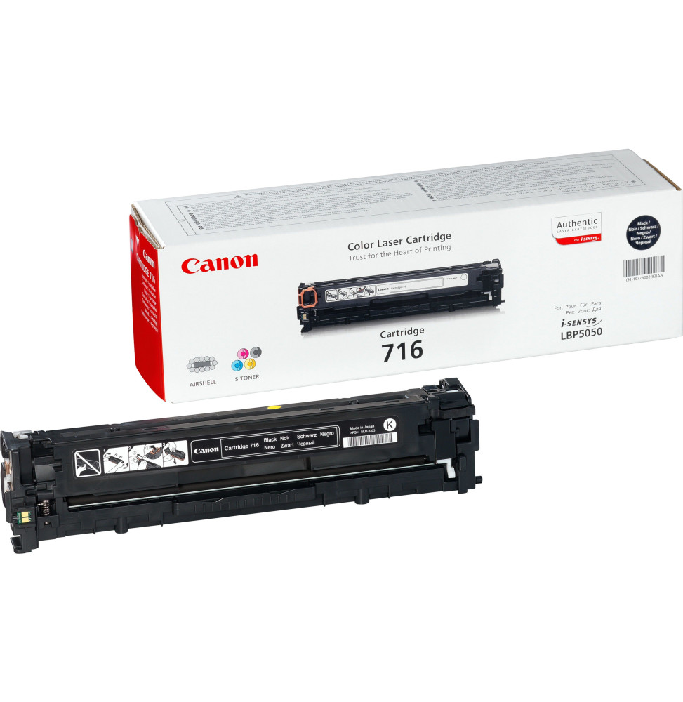 Cartouche de toner Canon 716 Noir - 2300 Pages