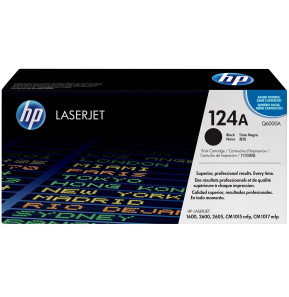 Cartouche d'encre noire HP LaserJet 124A (Q6000A)