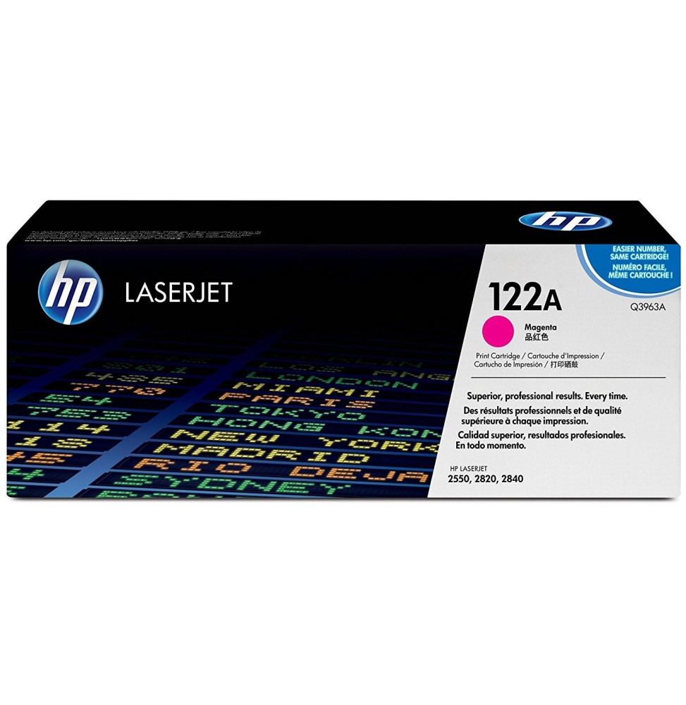 Cartouche d'encre magenta HP LaserJet 122A (Q3963A)