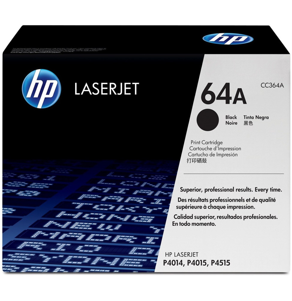 HP 64A Noir (CC364A) - Toner HP LaserJet d'origine