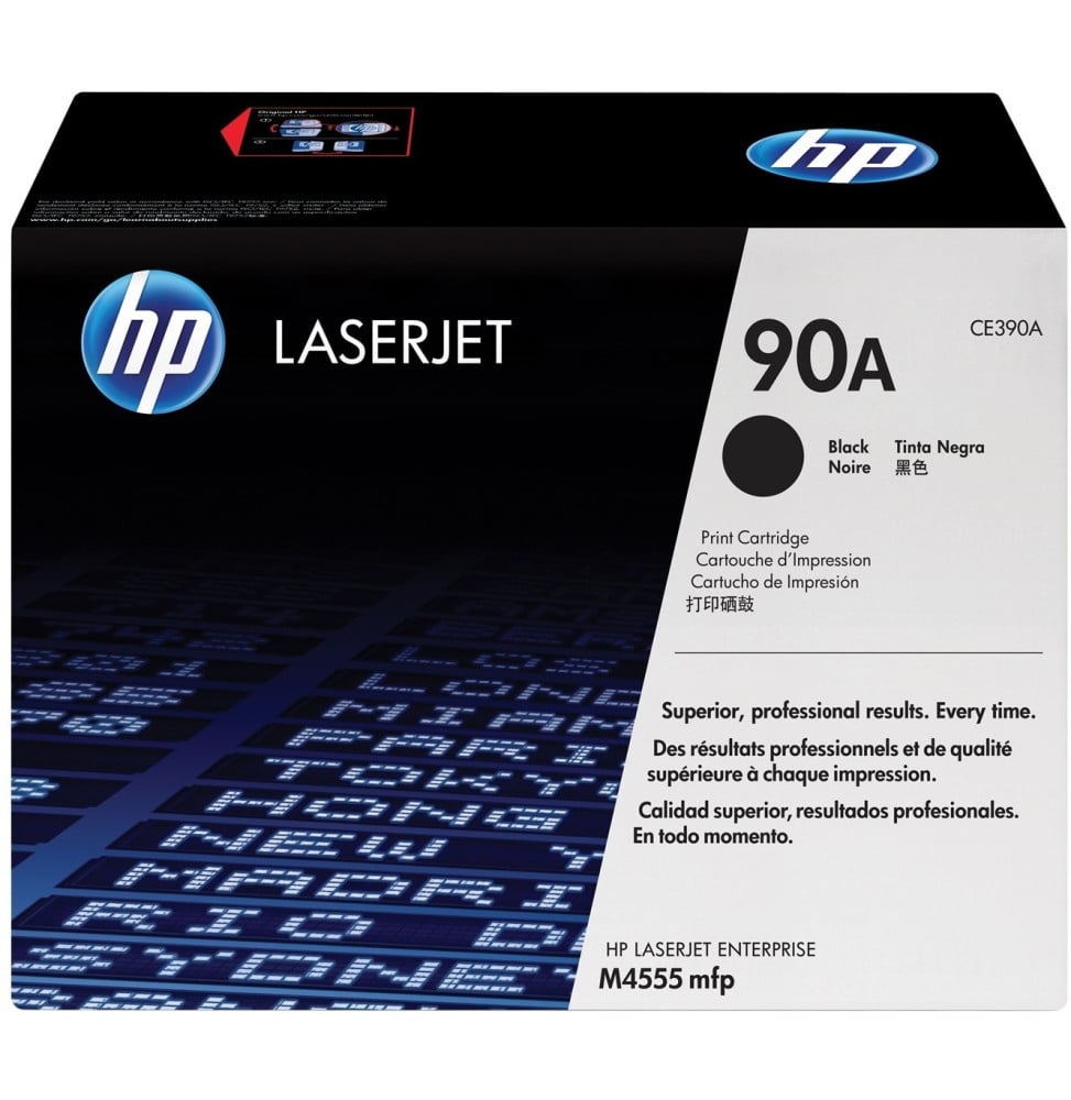 HP 90A Noir (CE390A) - Toner HP LaserJet d'origine HP 90A Noir (CE390A) - Toner HP LaserJet d'origine