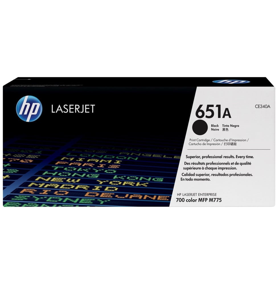 HP 651A Noir (CE340A) - Toner HP LaserJet d'origine HP 651A Noir (CE340A) - Toner HP LaserJet d'origine